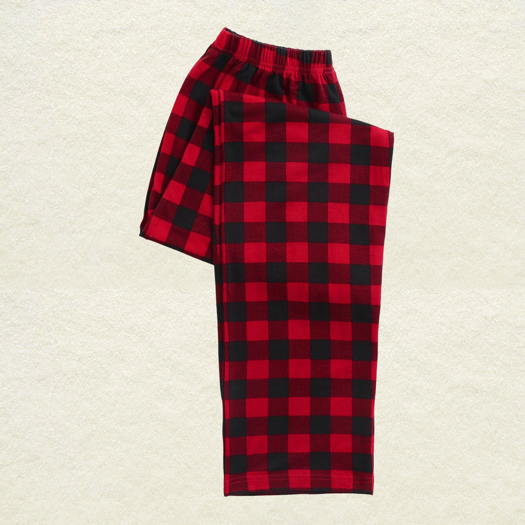 Merry Christmas 2024 Red Plaid Family Matching Pajamas