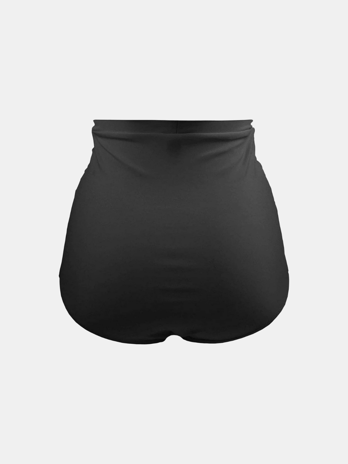 High-Waisted Full Coverage Ruched Bikini Bottom