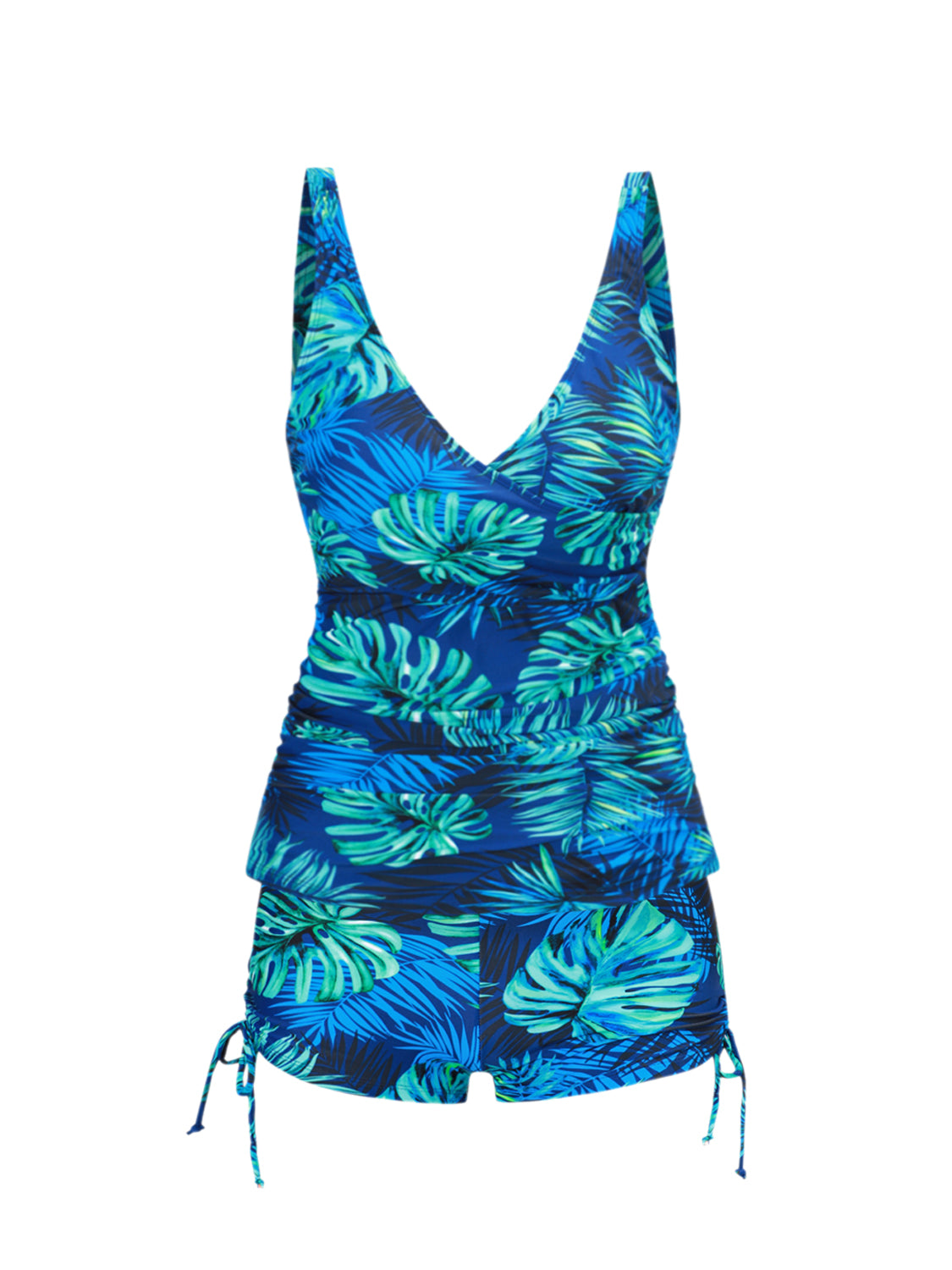 Tropical Botanical Floral Print Tankini Set