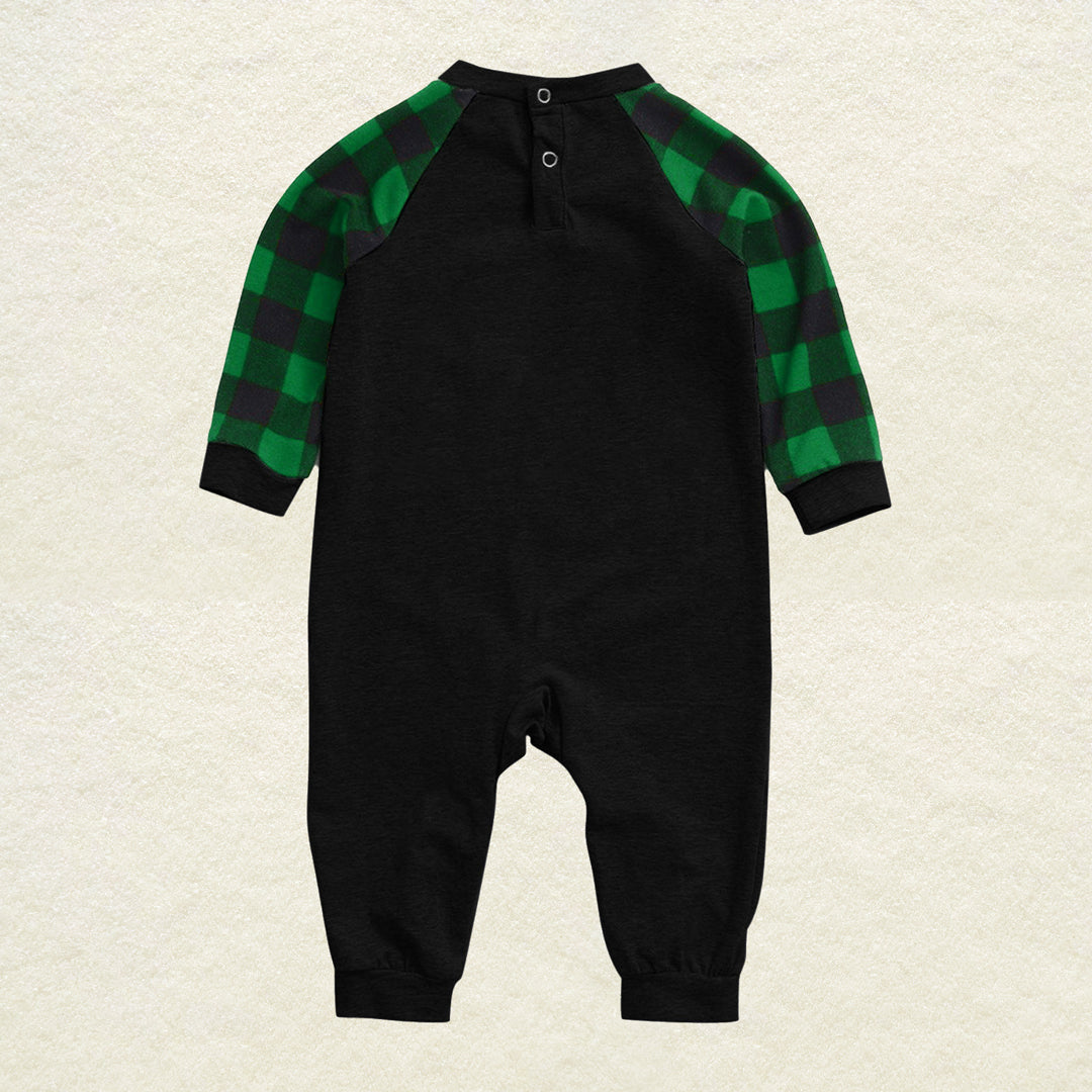 Merry Christmas 2024 Green Plaid Family Matching Pajamas