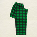 Merry Christmas 2024 Green Plaid Family Matching Pajamas