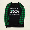 Merry Christmas 2024 Green Plaid Family Matching Pajamas