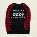 Merry Christmas 2024 Red Plaid Family Matching Pajamas